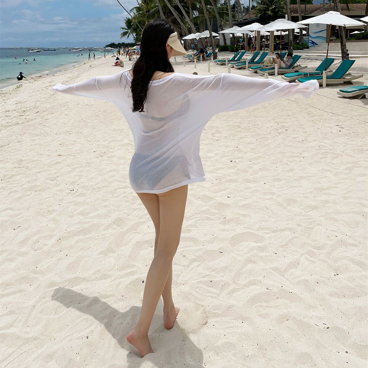 Womens Swimwear Beach Vacation Cover-Up