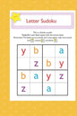 letter suduko: mini sudoko with letters -Brain Games Book for kids - Logic Games For kids - Paperback
