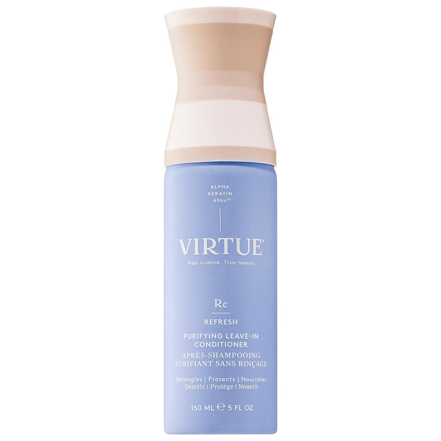 Virtue Labs: Detangling Heat Protectant Purifying Leave-In Conditioner | Sulfate & Paraben-Free, Damage Repair & Lightweight Hydration Spray