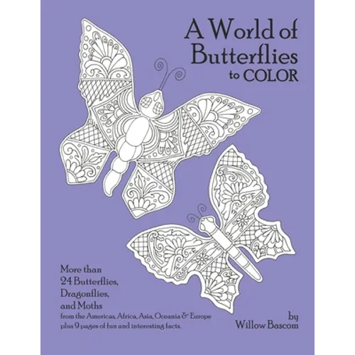 A World of Butterflies: to color - Paperback
