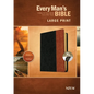 Every Man's Bible NIV, Large Print, Tutone - Imitation Leather