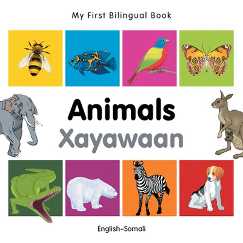 My First Bilingual Book-Animals (English-Somali) - Board Book