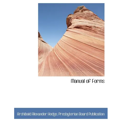 Manual of Forms - Paperback