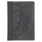 KJV Bible Compact Faux Leather, Black/Gray - Hardcover