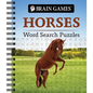 Brain Games - Horses Word Search Puzzles - Spiral