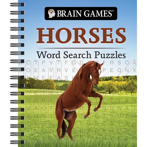 Brain Games - Horses Word Search Puzzles - Spiral