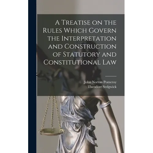 A Treatise on the Rules Which Govern the Interpretation and Construction of Statutory and Constitutional Law - Hardcover