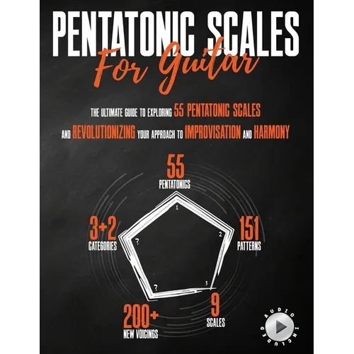Pentatonic Scales For Guitar: The Ultimate Guide To Exploring 55 Pentatonic Scales And Revolutionizing Your Approach To Improvisation And Harmony - Paperback