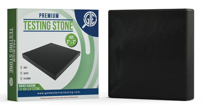 GTE 2''x2'' Small Premium Black Scratch Touchstone for Acid Gold Silver Platinum Jewelry Testing