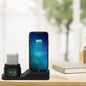 3-in-1 Silicone Charging Station Dock for Apple Watch AirPods and iPhone + 2 Lightning Cables