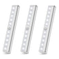3-Pack: 10-LED Motion Sensor Stick on Light Bars
