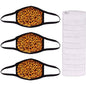 3-Pack: Adult Cotton Reusable Face Masks with 10 Filters