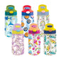 3-Pack: Kids Assorted Water Bottles with Auto Straw