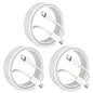 3-Pack: USB-C Fast Charging Cables