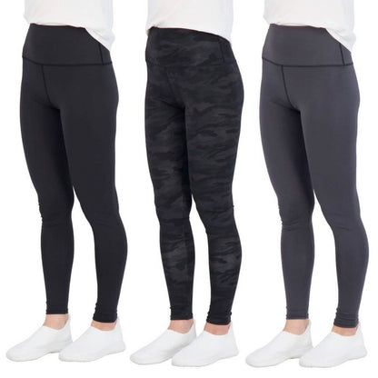 3-Pack: Women's Active Athletic Performance Leggings