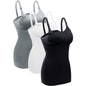 3-Pack: Womens Nursing Tank Tops Built in Bra for Breastfeeding