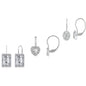 3-Pair Set: Women's Leverback Earrings