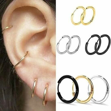3-Pairs: Endless Hoop Earrings