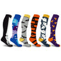 3-Pairs: Halloween Fun Knee High Compression Socks