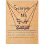 3-Piece: Constellation Zodiac Layer Necklaces