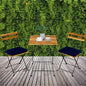 3-Piece: Patio Dining Table Chairs Set