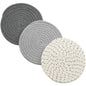 3-Piece Set: 100% Pure Cotton Thread Weave Hot Pot Holders