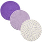 3-Piece Set: 100% Pure Cotton Thread Weave Hot Pot Holders