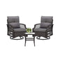 Alora 3-Piece Wicker Patio Bistro Set W/ Swivel Chairs And Table (SAK14789)