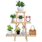 3-Tier Potted Flower Shelf Multi-tier Flower Pot Rack Holder Triangle Ladder