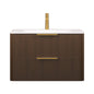 Nuvia Luxury 30/36-Inch Sintered Stone Floating Bathroom Vanity With Sink (SAK70429)