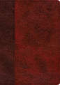 ESV Single Column Journaling Bible, Large Print (Trutone, Burgundy/Red, Timeless Design) - Imitation Leather