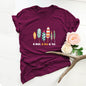 Casual Plus Size Cotton Women's Short Sleeve