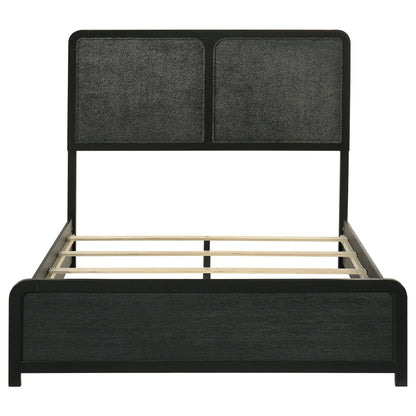 Cavelle 51-inch Upholstered Full Panel Bed Black