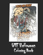 WTF Halloween Coloring Book: 50 Unique Coloring Pages with Creepy Scary Creatures for Adults Teen Tweens and Brave Kids. I DARE YOU! - Paperback