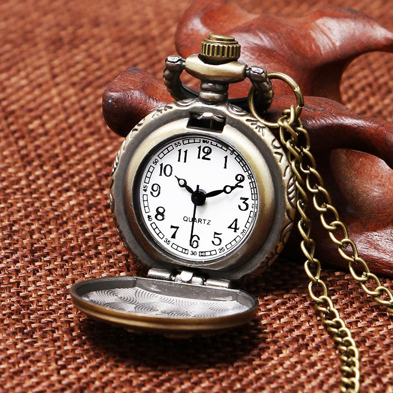 Sailboat quartz pocket watch