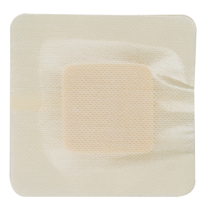 Dynarex DynaFoam AG - Bordered Silver Foam, 4" x 4", 10ea/bx, 10bxs/cs (100 Count)