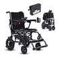 Wheelchair Electric Foldable Aluminum 264 LB 36 LB 180W Dual Motor LED Lights