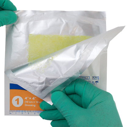 Dynarex Xeroform Gauze Dressing, 4" x 4", 25ea/bx 4bxs/cs (100 Count)