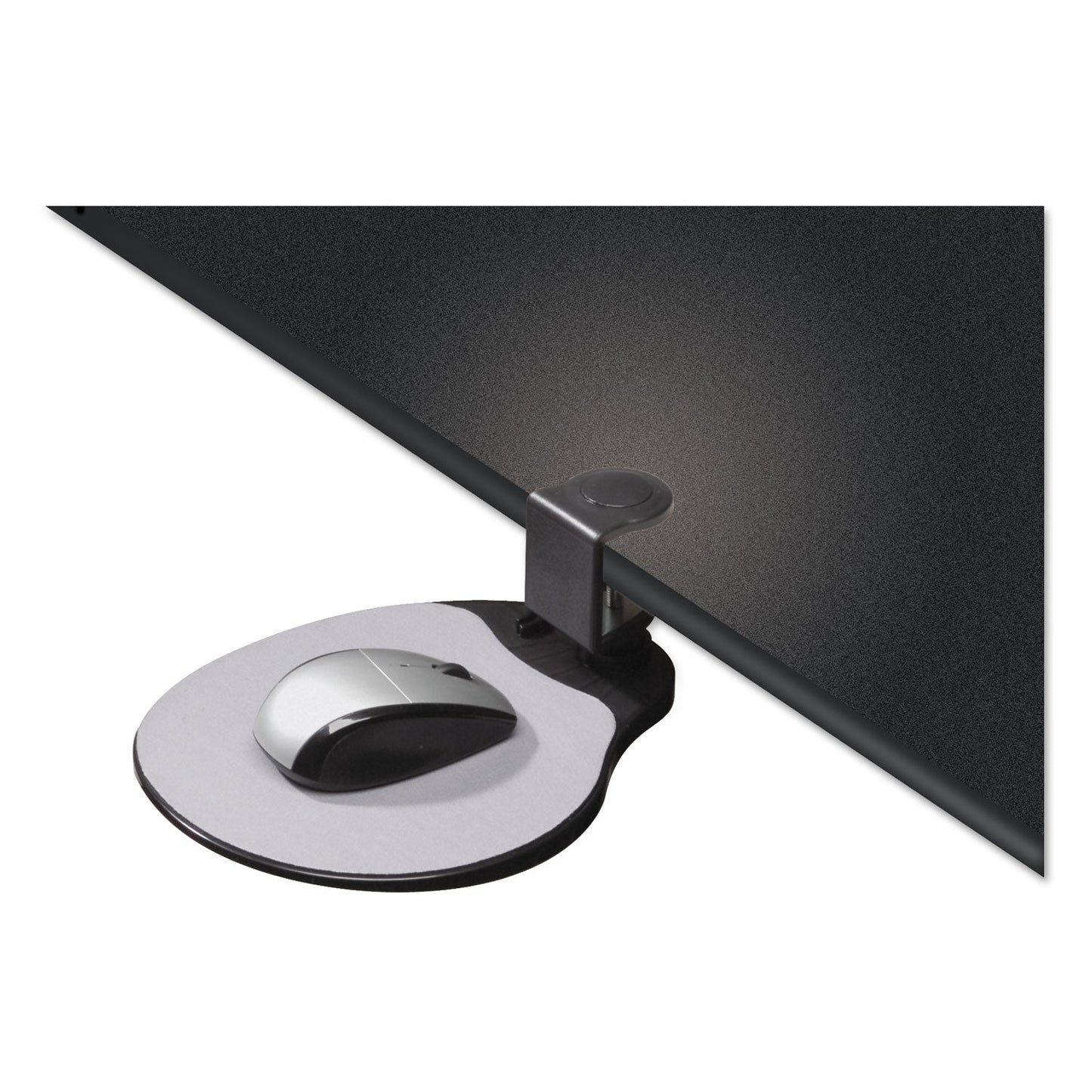 Kelly Computer Supply Clamp On Mouse Platform, 7.75 x 8, Black