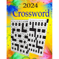2024 Crossword Puzzle book: 100 Large Print Crossword Puzzles For Adults, Teens And Seniors With Solutions, - Paperback