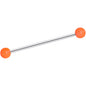 Orange Glow in the Dark Industrial Barbell 35mm