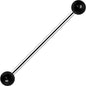 Black UV Acrylic Industrial Barbell 31mm