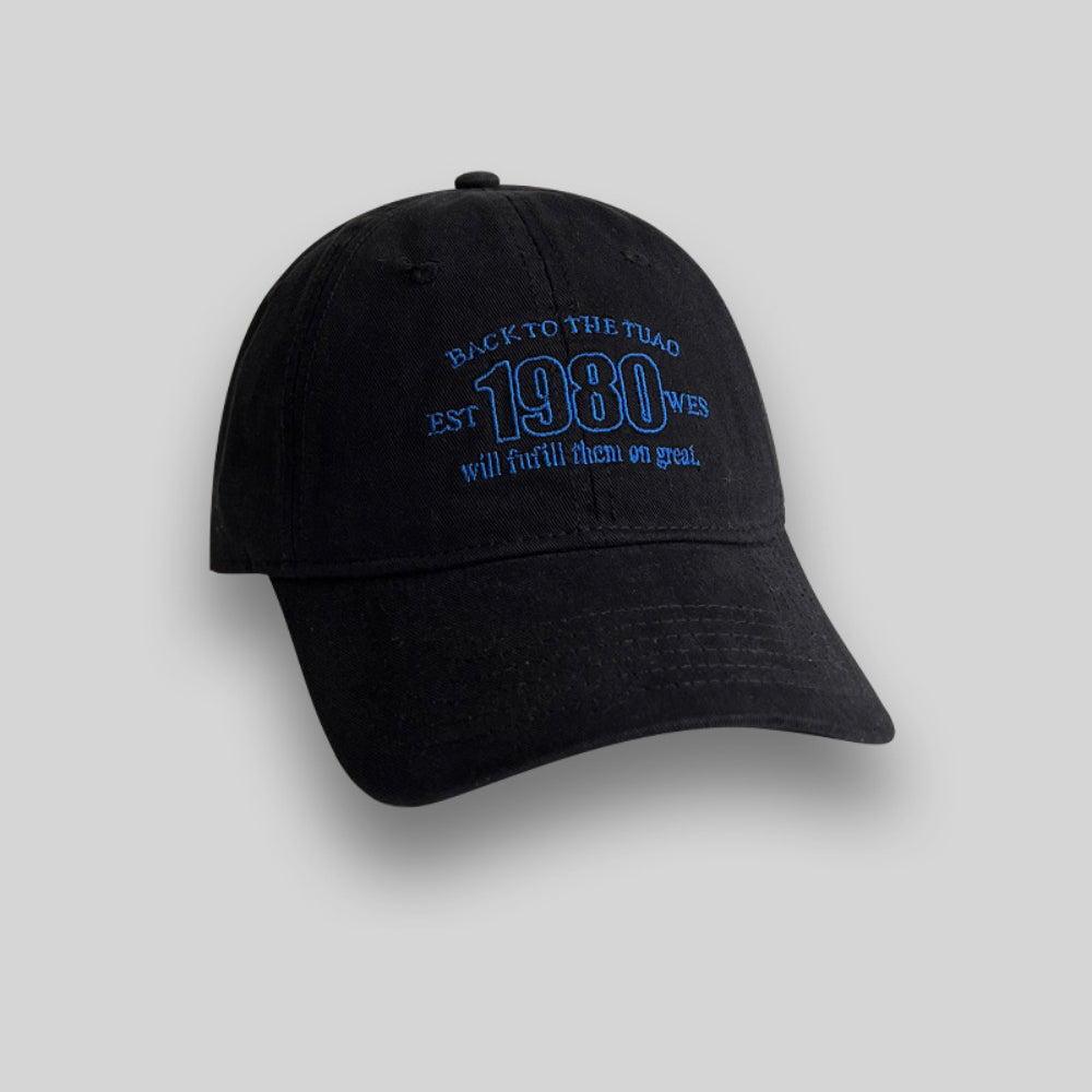 Single-color Adjustable English Numeral Embroidered Washed-out Distressed Simple Trendy Baseball Cap, Suitable For Travel, Daily Outings And Shopping.