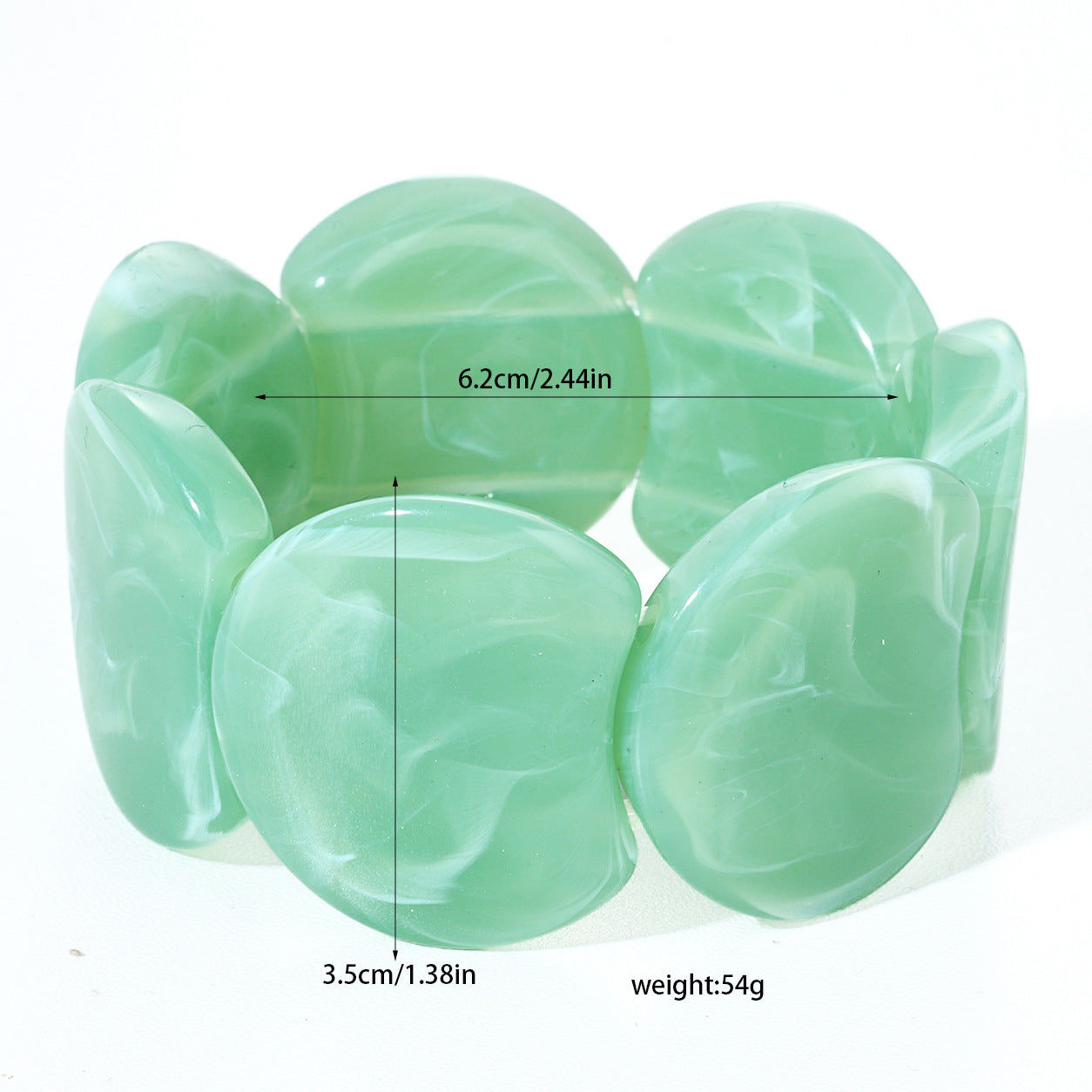Irregular-shaped Resin Bracelet For Women