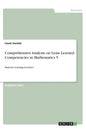 Comprehensive Analysis on Least Learned Competencies in Mathematics 5: Basis for Learning Activities - Paperback
