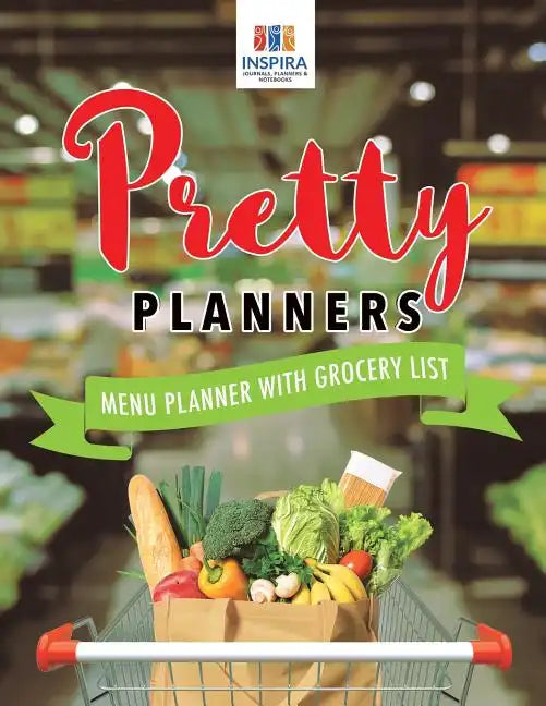 Pretty Planners Menu Planner with Grocery List - Paperback