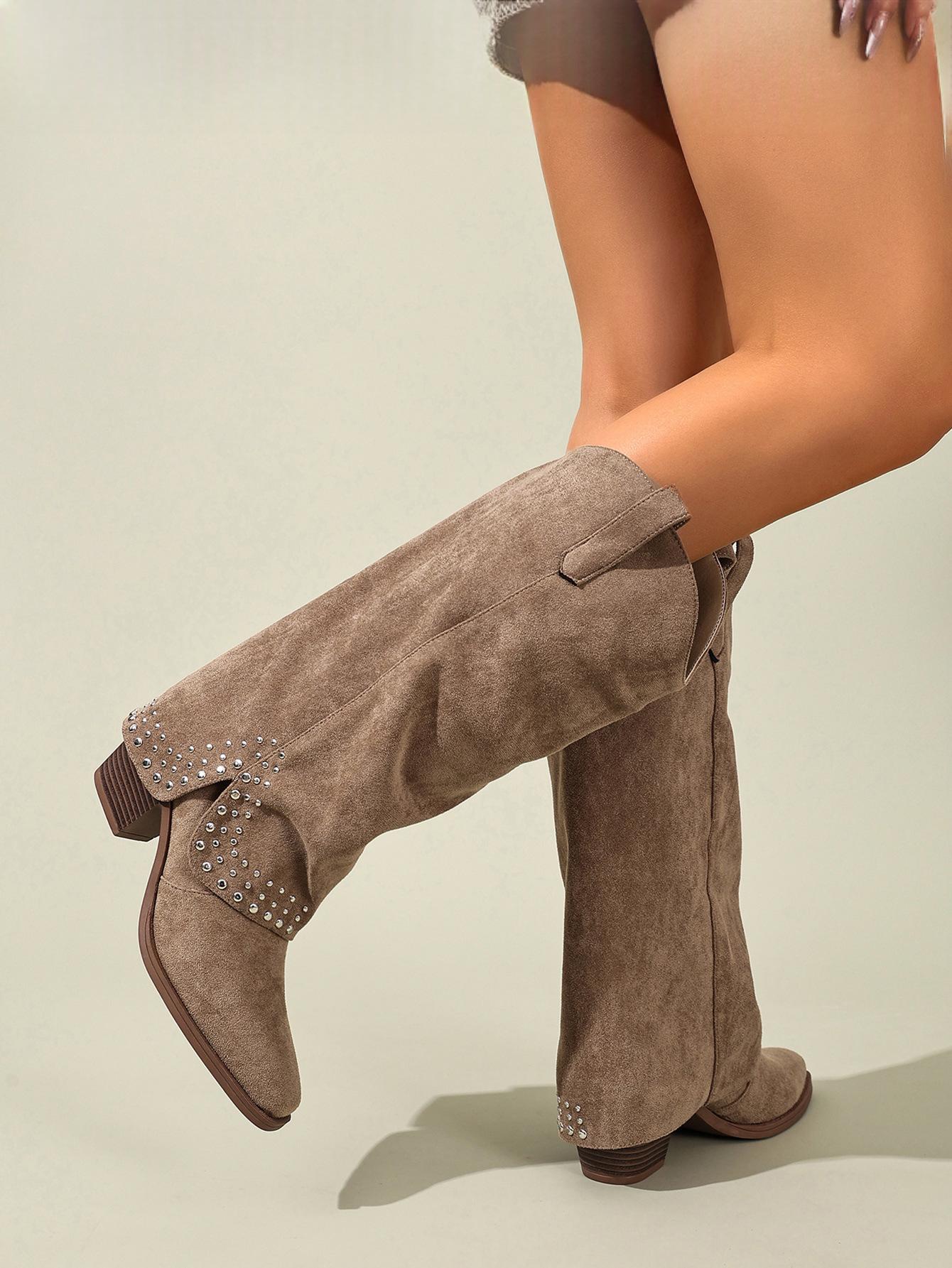 Rivet-studded Boot Cuffs For Baggy Pants