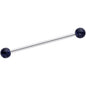 Black Glitter Industrial Barbell 31mm