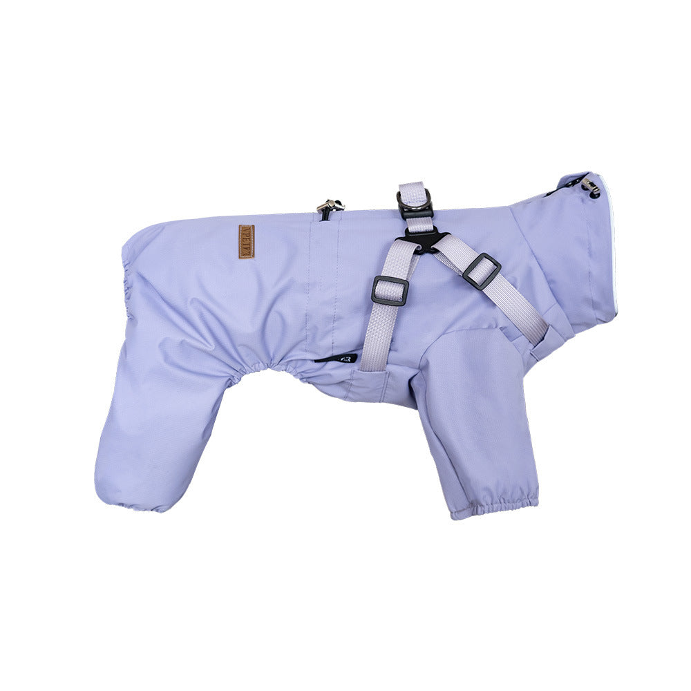 Fashion Personality Dog Pet One-piece Raincoat