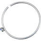 22G Stainless Steel Aurora Gem Open Nose Hoop